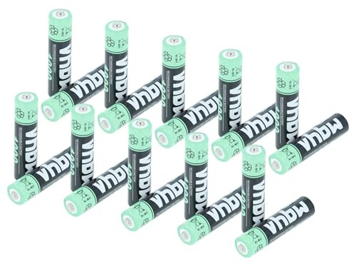 vhbw Akkus AAA, 20 Stück kompatibel mit Audioline Pro 200, 282, 280 - Akkuzellen, 1000 mAh, 1,2 V, NiMH