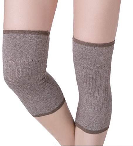 Stretchy Knee Sleeves Non-slip Compression Knee Support Thermal Leg Warmers Wool Knee Pads Brace Band Joint Pain & Arthritis Relief Knee Wraps Best for Yoga, Running, Training, Cycling, Walking, Sleep