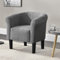 [en.casa] Sessel 70x70x58cm Hellgrau Textil Clubsessel Relaxsessel