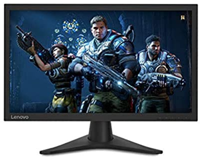Lenovo G24-10 Monitor Gaming - Display 23.6 Full HD TN (Risoluzione 1920x1080, FreeSync e Compatibilità G-Sync,144 Hz, 1 ms, Input HDMI+DP, Cavo HDMI) - Raven Black