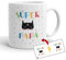 Kembilove Tazas de Cafe Originales – Taza Personalizada Súper Papá – Tazas cumpleaños – Regalos Originales para cuñados – Tazas de Navidad Familia