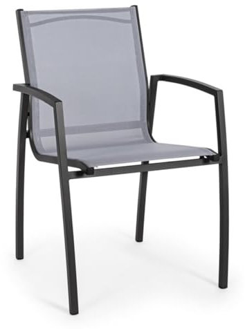 Bizzotto Sessel Hilla stapelbar, Anthrazit