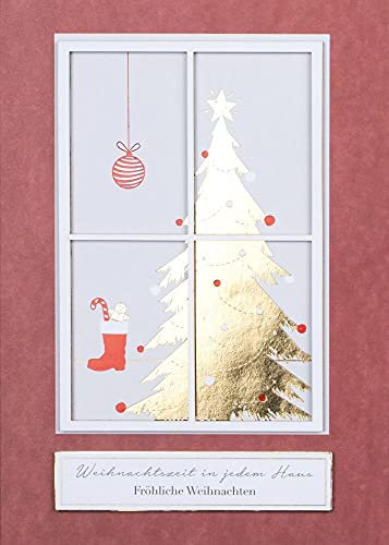 Räder Winterfensterkarte Fröhliche Weihnachten
