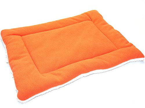 BOduShang Hundedecken Sanft Hundematte Atmungsaktiv Hundebecken Waschbar Und Tragbar Hunde Decke for Zuhause Zwinger Wagen Reise Drinnen Draußen Camping Wandern Garten orange,Small