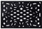 Nicoman Outdoor Doormat Decorative Stair Mats Heavy Duty Drainage Dirt Trapper Porch Rubber Skid Proof Anti Slip - (Small, Black-Bold, 60 x 40cm)