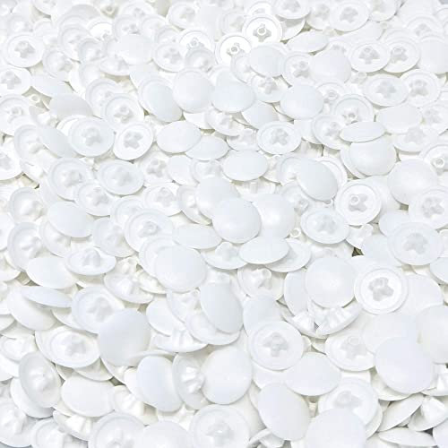 Pozidriv-Abdeckkappen, Pozidriv-Abdeckungen für PZ1-, PZ2-, PZ3-, PZ4- und PZ5-Schrauben, hergestellt in Deutschland (weiß, Pozi Nr. 3, 13 mm Kopf x 2,4 mm tief, siehe zweites Bild für