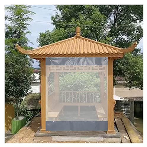 KFGDFD Terrassenüberdachung Planenvorhang Terrassenvorhang Transparent Plane Transparent mit Ösen Passend für Pavillon, Gartenmöbelabdeckung, 47 Größen (Size : 3x2.5m)