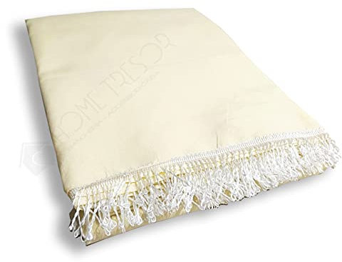 Home Tresor - Tenda da sole da Balcone, Veranda, Camper o Terrazzo con Anelli e Ganci Tessuto Resistente da Esterno, Tinta Unita Beige, Misura Cm. (280 x 300)