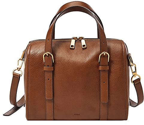 Fossil Tasche für Damen – Carlie Eco Leder Satchel, ZB1772200 – 25,4 cm L x 13,97 cm B x 20,32 cm H