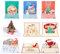ABSOFINE Weihnachtskarten, 9 Stück Pop Up Weihnachtskarten mit Umschlag set und 2 Nachrichtenkarten, Bunte Großpackung Weihnachtsgrußkarten für Urlaub, Neujahr, Familie, Winter