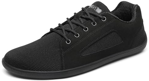 SAGUARO Unisex Knit Barfußschuhe DuckStride Luck Ⅰ- Weich Bequem Minimalistische Barfußschuhe mit Weit Zehenbox, Gr.36-46