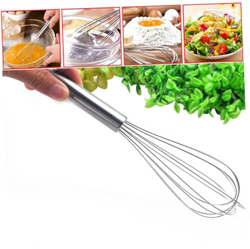 Alipis 3pcs Egg Blender Handheld Frother Stainless Steel Whisk Milk Whisk Frother Mixers Cream Balloons Creme Eggs Frother Handheld Hand Tools Milk Foamer Dairy Milk Sender Metal