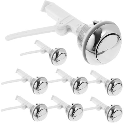 Mikikit Toilettenwassertank-druckknopf-ersatz 9 Stück Einfach Zu Installierendes Badezimmerzubehör Zufällige Farbe