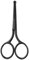 Nasenhaar Schere, Bartschere, Abgerundeter Edelstahl Nasenhaarschere, 10cm Schwarz Bartschere Augenbrauenschere Rostfreie Abgerundeter für Haare Wimpern Schnurrbart Nase