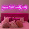 82CM Large “You're Like Really Pretty” Neon Light Signs for Home Decor, 32Inches Pink You Are Like Really Pretty LED Signs Brightness Adjustable for Wall Decor, Girls' Gift Ideas, Bedroom