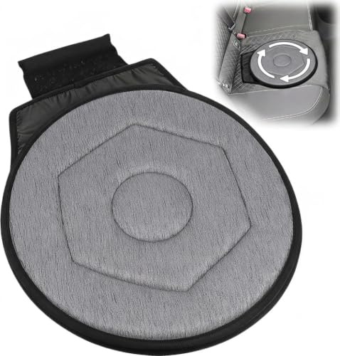 Cabilock Coussin de siège de voiture pivotant et portable pour une mobilité facile dans les voitures, la maison, le bureau - Design antidérapant pour une assise confortable pour les personnes âgées et