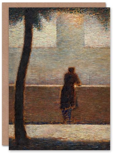 Artery8 Georges Seurat Art Card Man Leaning on a Parapet