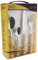 Salvinelli Aurora-Set di Posate da 24 Pezzi, Acciaio Inossidabile, Giallo, 30 x 30 x 30 cm