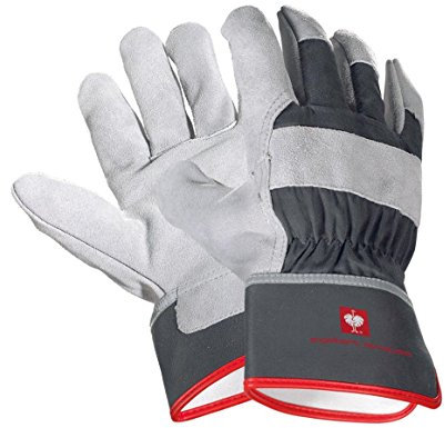 Engelbert Strauss Spaltleder-Handschuhe Cooper, Größe:9, Farbe:graphit