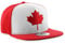 Underground Kulture Canada Red and White Snapback Baseball Cap(Size: One Size)
