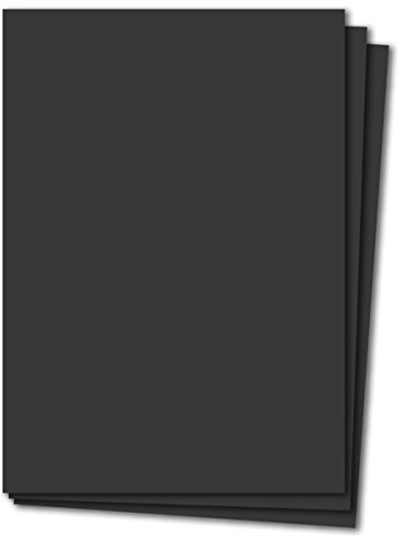 Glüxx Agent 100 Blatt Tonkarton DIN A4 - Schwarz - 240 g/m² Dicker Bastelkarton - 21,0 x 29,7 cm Pappe zum basteln für Fotoalbum Menükarte Bedruckbar DIY kreativ Sein