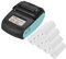 Leslaur GOOJPRT PT-210 Tragbarer Thermodrucker Handheld 58mm-Empfangsdrucker für Einzelhandelsgeschäfte Restaurants Fabriken Logistik, 10 Papierrollen