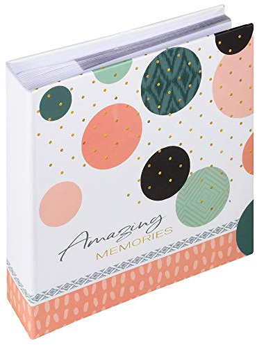 walther design Fotoalbum lachsrosa 200 Fotos 9 x 13 cm Memo-Einsteckalbum Amazing Memories ME-485-R