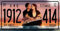 OPO 10 - Placa Decorativa de Metal de la película Titanic con Leonard Di Caprio y Kate Winslet - Tamaño 30x15 cms