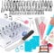 beccucci sac a poche riutilizzabile-RFAQK 100 PCs bocchette sac a poche includere 48 Numerato beccuccio sacca a poche & 40 sac a poche usa e getta- EBook-2 Accoppiatrici-& altra pasticceria accessori