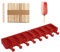 Vinsani Ice Lolly Moulds Silicone 8 Cavity Ice Cream Lolly Mould, Ice Lolly Makers with 50 Sticks, Food Grade BPA Free Ice Cream Mould for Frozen Popsicle Tray DIY Layer Ice Cream Lolly Tray - Red