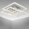 B.K.Licht Plafoniera LED Soffitto Moderna, orientabile, da 40W, luce calda 3000K, Lampadario soggiorno, bagno, camera da letto, cucina, cromato-alluminio spazzolato