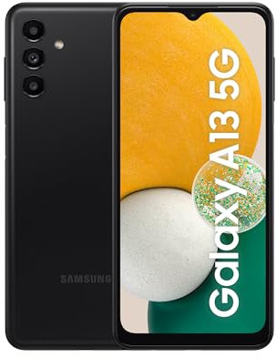 Samsung Galaxy A13 5G, Android Smartphone, 6,5 Zoll Infinity-V TFT Display, 5.000 mAh Akku, 4 GB RAM/ 64 GB Speicher, Dual-SIM, Black, inkl. 30 Monate Garantie [Exclusiv bei Amazon ]