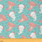 Süßer Axolotl-Stoff von der Werft Cartoon Axolotl Polsterstoff für Stühle Kawaii Tier Dekostoff für Kinder Jungen Mädchen Tierwelt Haustier Tier Nähstoff DIY Kunst grün 92 x 150 (HxB)