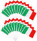 JUNEBRUSHS Lot de 20 mini drapeaux de l'Italie - 14 x 21 cm - Drapeaux nationaux des Jeux olympiques de 2024 - Décorations (drapeaux italiens)