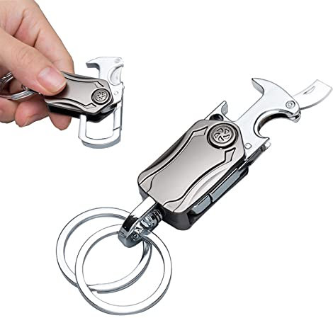 AIXIMA Metall-Schlüsselanhänger, Karabiner, Schlüsselanhänger, Schlüsselring, Karabiner und Schlüsselringe
