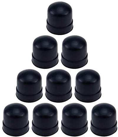 Tighall 10 Stück schwarze Posaunen-Schiebe-Gummi-Endspitze für Messinginstrumente, Posaunen-Reparaturwerkzeug, Ersatzzubehör