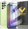 JZG 2+2 Piezas Protector Pantalla Para Samsung Galaxy A54 Cristal Templado, 2 Piezas Protector De Lente Cámara, Compatible Con Desbloqueo Por Huella Dactilar, Anti-Rayaduras, HD Claro