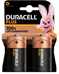 2X Duracell D Plus LR20 MN1300 Alcaline (1 Blister Da 2 Batterie) 2 Pile