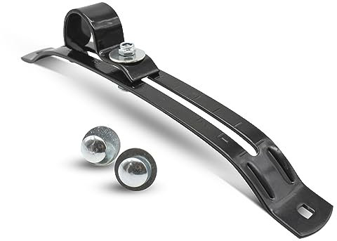DOJA Barcelona | Support Aile Remorque | Pack 1 | Fixation Garde Boue | 342x40x90mm | Acier Zingué Noir | Accessoire Voiture | pour Fixation Pare Boue, Protege Aile Camion, Clips Garde Boue Remorque
