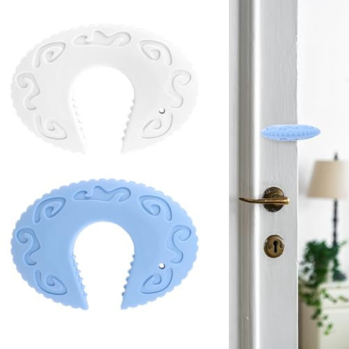 Dimeho 2 Pcs Door Pinch Guard Silicone Door Slam Stopper Durable Finger Pinch Guard Extra Thick Finger Protectors Avoid Pinch Injuries Slamming Doors Pet from Getting Locked in Room
