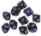 bnsggl 10 Teile/Satz Acryl Würfel Set Polyedrische D10 10 Seitige 15mm Würfel Für RPG Spiel Geschenk Party Rolle Spielen Spiel