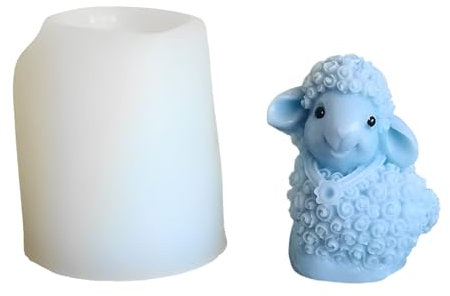 Alpaka Silikonformen,Suuwwn Gießformen Kerzenformen 3D Diy Alpaka Kerze Formen Schaf Silikonform Alpaka-Silikonform für Diy Kerzen