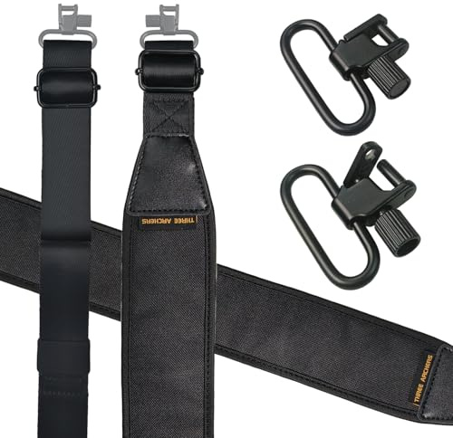 ARCXTEN Verstellbare Waffenschlinge mit Wirbel, 2-Punkt Gewehrriemen für Waffen, Neopren rutschfeste Schulter Schlinge für Komfortable Jagd & Schießen