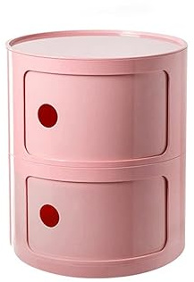 Comodino moderno in stile nordico con 2 strati in colore rosa chiaro creativo e mini armadietto laterale per celebrità di Internet