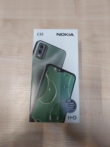 Nokia Smartphone C32, 64 GB di memoria, 3 GB di RAM, doppia fotocamera da 50 MP, display HD+ da 6,5 pollici, batteria da 5000 mAh, rosa spiaggia