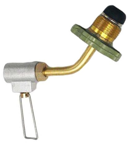ifundom Propangasadapter für Flache Gaskartuschen aus Kupfer und Zinklegierung Wiederverwendbarer Nachfülladapter zum Einfachen Aufladen von Camping Gasflaschen im Zufällige Farbe