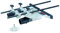 BOSCH RA1054 Deluxe Router Edge Guide con cappuccio antipolvere e adattatore per tubo di aspirazione