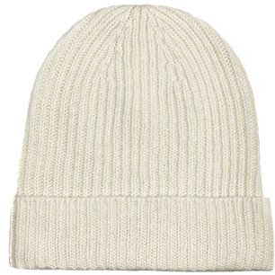 Oxfords Cashmere 100% Kaschmir Mütze. Hergestellt in Schottland (Winterweiß)