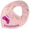 HALSTUCH mit Namen oder Text personalisiert für Baby oder Kind aus Baumwolle in Einheitsgröße Traktor rosa