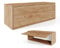 PLATAN ROOM Hängeschrank Schrank 60 cm 80 xm 100 cm Küchen-Klapphängeschrank für Bad, Flur, Wohnzimmer Wandschrank (Eiche Gold, 100 x 35 x 35)